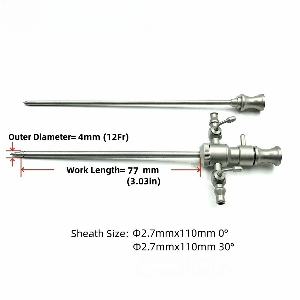 Arthroscope Sheath Obturator Trocar Set Endoscope for Elbow Knee Surgical Exam