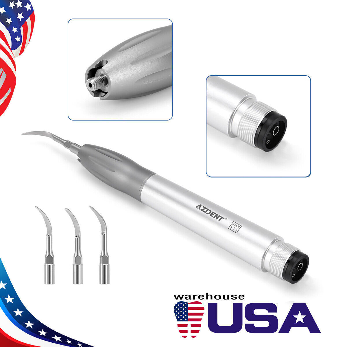 Dental Hygiene UltraSonic Perio Air Scaler Handpiece G1 G2 G4 Tips 2 /4Holes