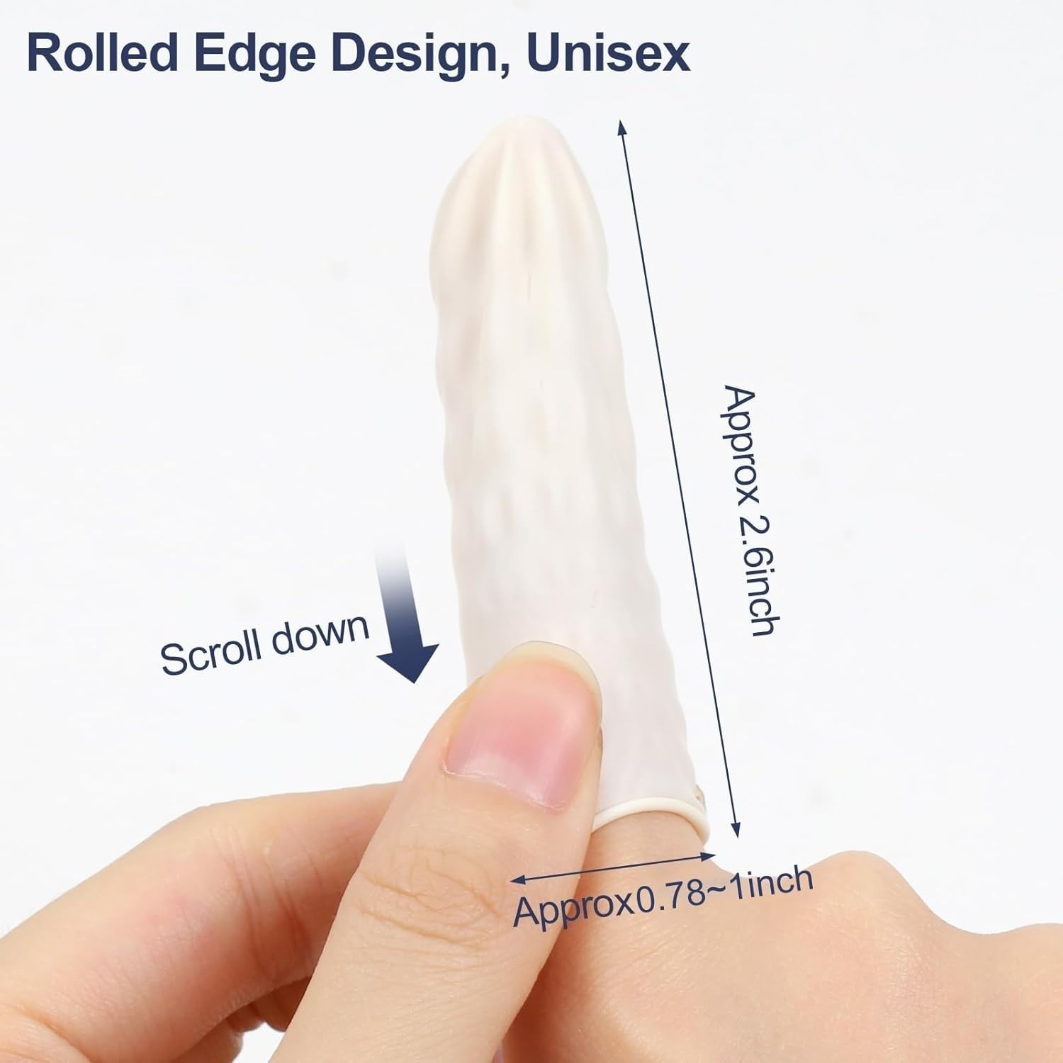 480PCS Disposable Finger Cots Thumb Protectors Anti Static Gloves Repair Work