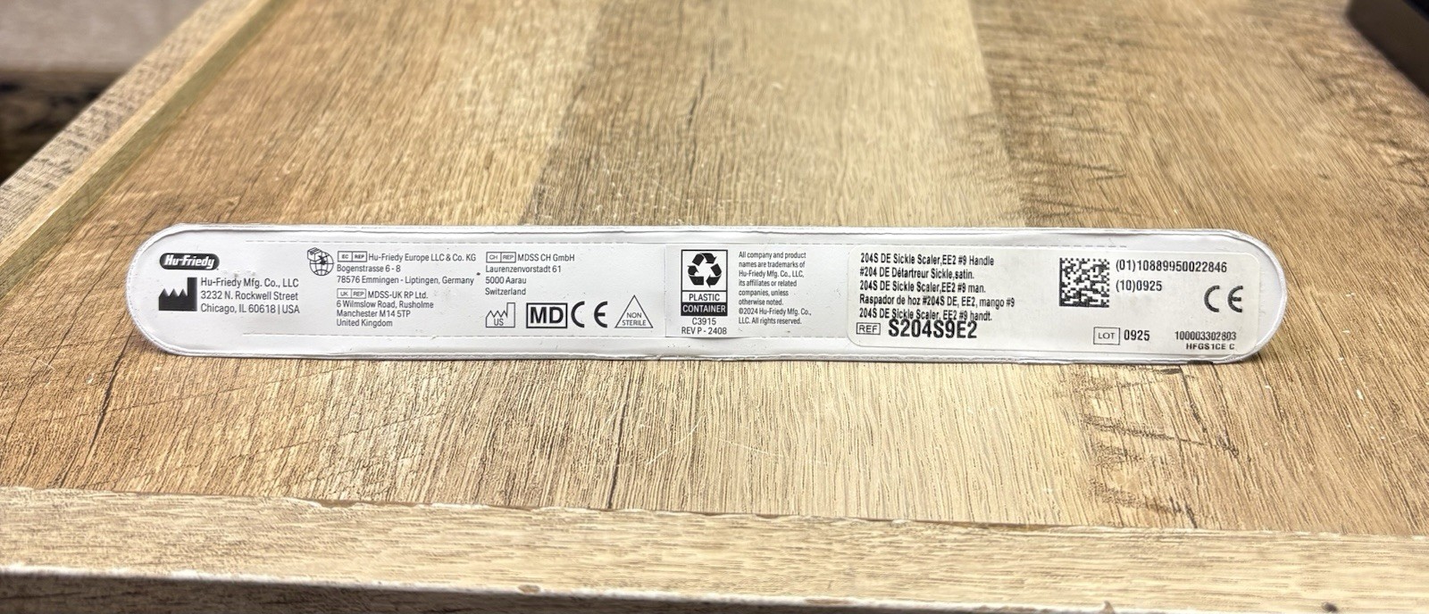 Hu-Friedy S204S9E2 EverEdge 2.0 DE Sickle Scaler EE2 #9 Harmony New Sealed