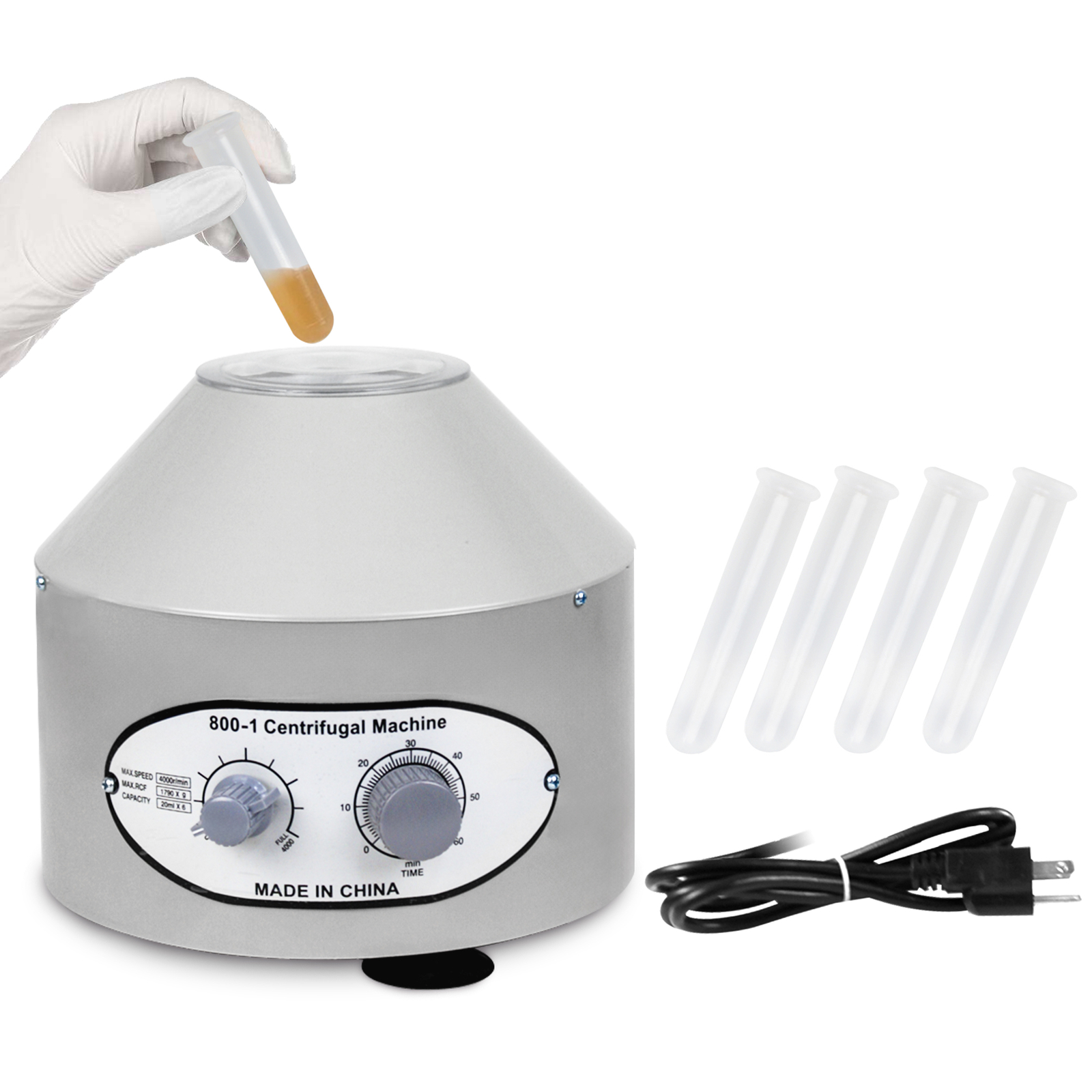 4X Electric Centrifuge Machine Lab Medical Practice 800-1 4000rpm 6x 20ml Rotor