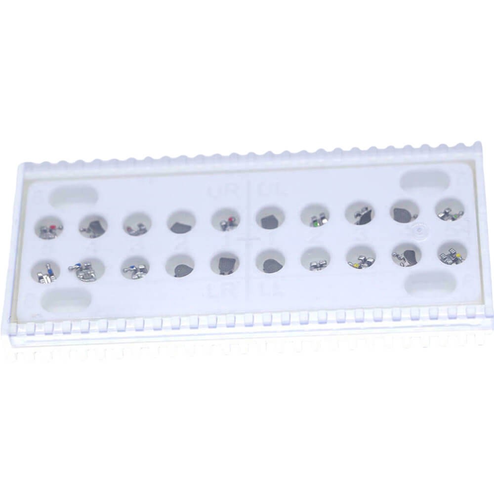 1 Pack Dental Orthodontic Bracket Standard MBT 0.022″ 345 Hooks Sandblasted