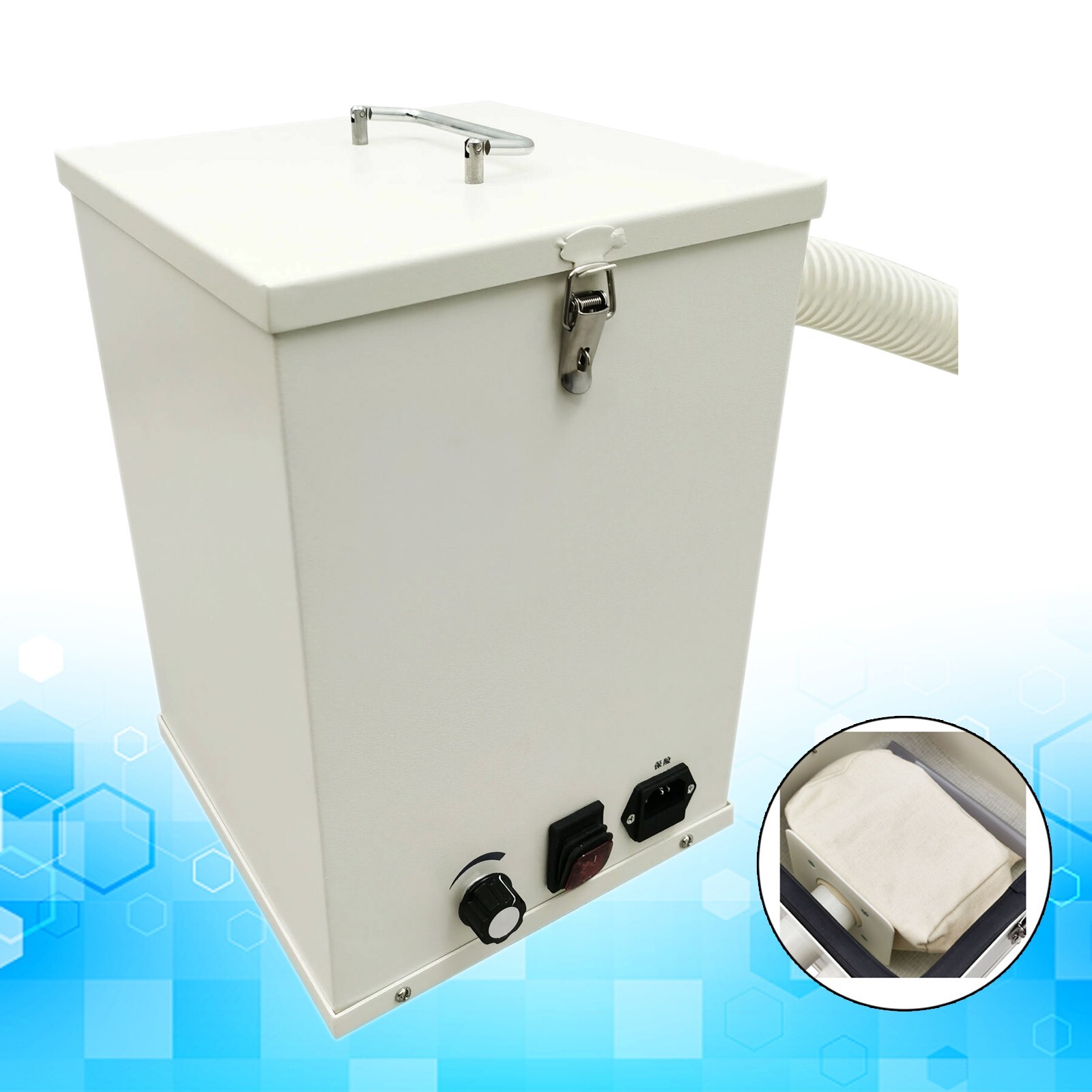 800W 110V Lab Vacuum Cleaner 70m³/h Dust Collector -60dB Silent Portable