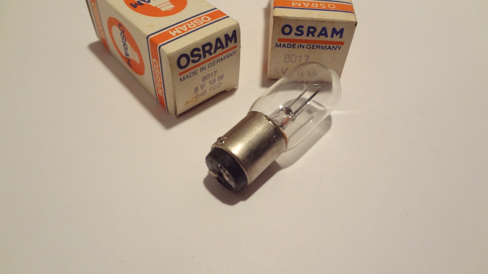OSRAM BULBS # 8017 6VOLT 15 WATT QTY (2ea)