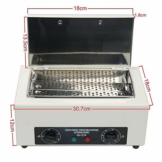 High Temperature Sterilizer Cabinet Nail Art Salon Manicure Dry Heat Sterilizer