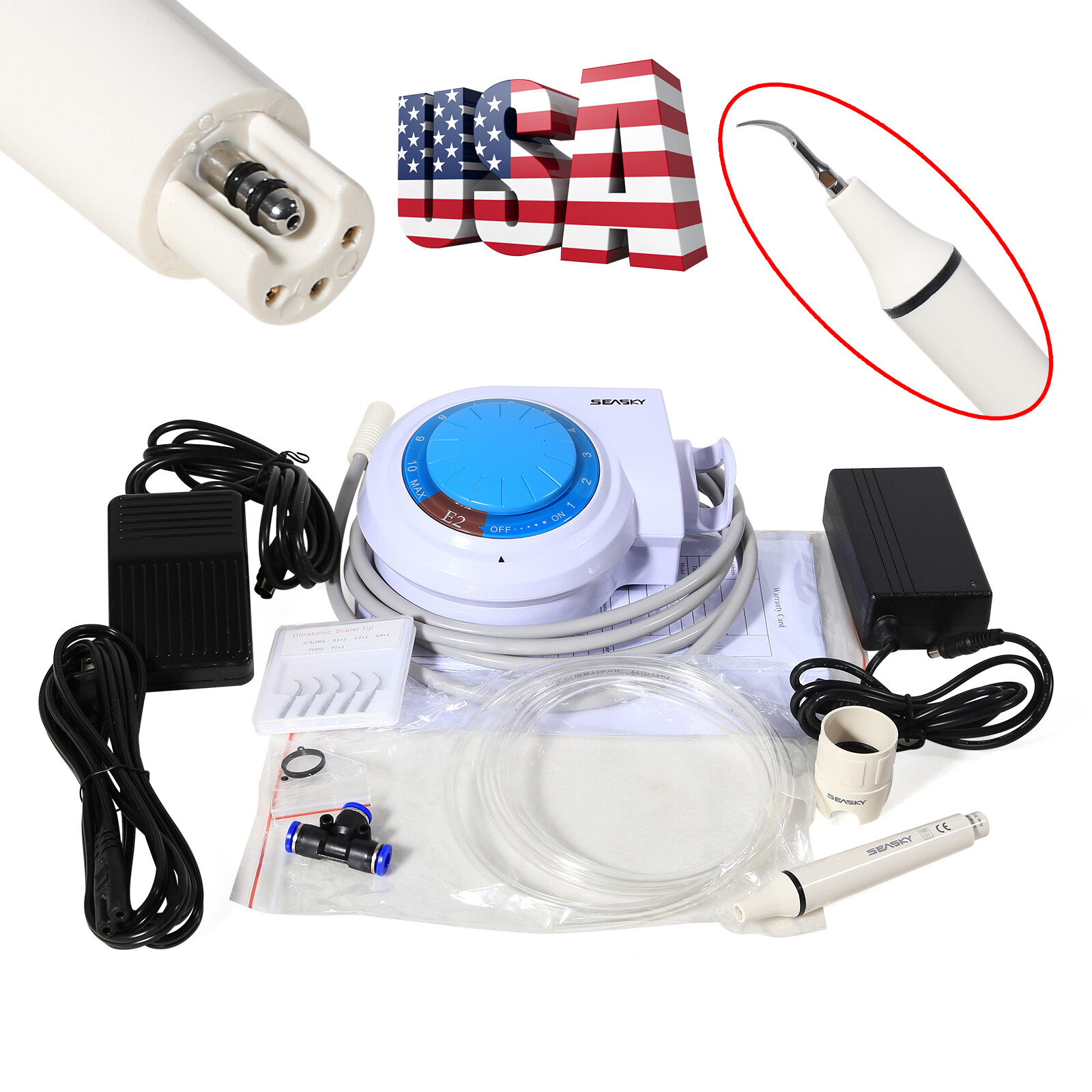 Cavitron Dental Piezo Ultrasonic Scaler Supersnic Cleaner Handpiece fit EMS FDA