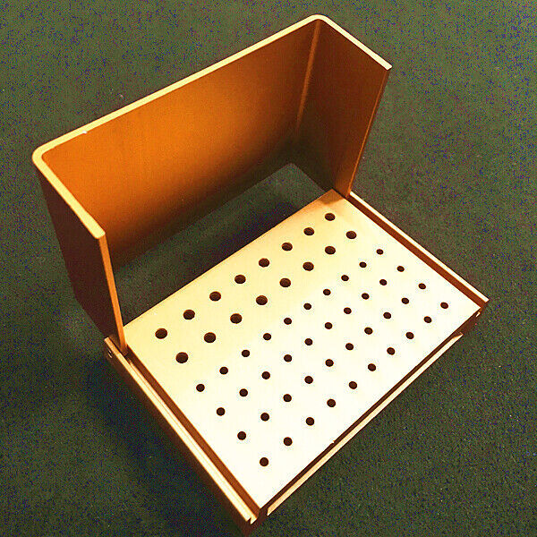 56 Holes Dental Bur Holder Stand High&Low Speed Disinfection Box Case Autoclave