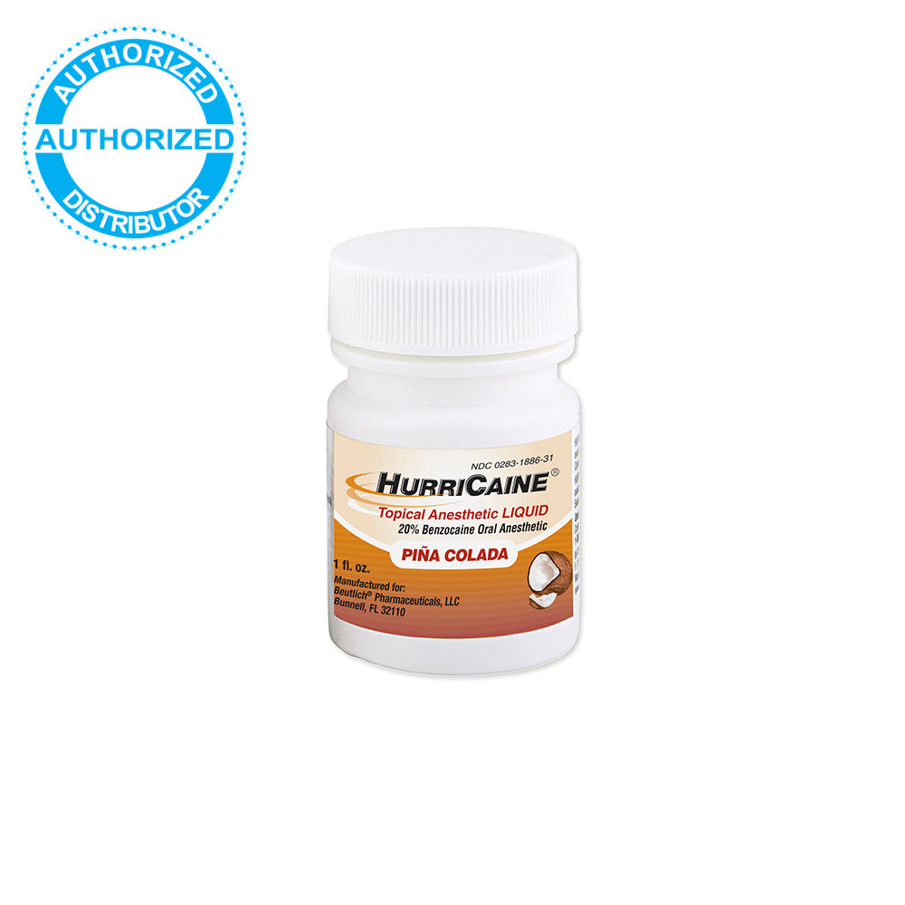 Beutlich HurriCaine Topical Anesthetic Gel 20% Benzocaine 1oz Different Flavors