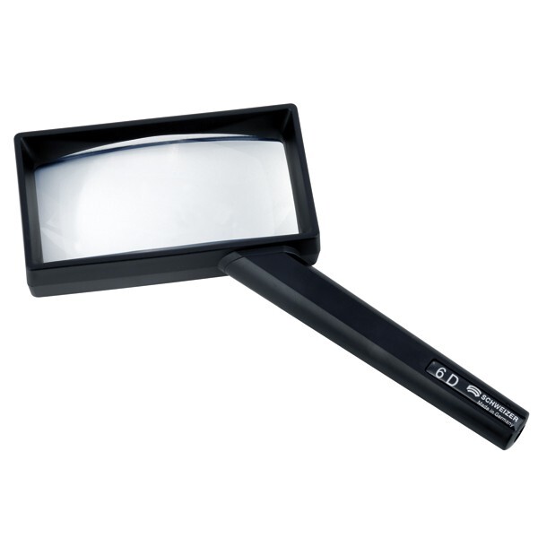 2X / 6D Schweizer Hand Held Sempral Rectangular Magnifier – Made in Germany