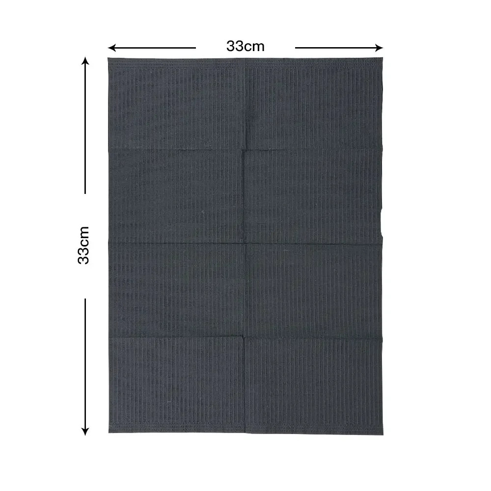 125 Pcs Disposable Dental Patient Bibs Waterproof Cleaning Pads for Drilling