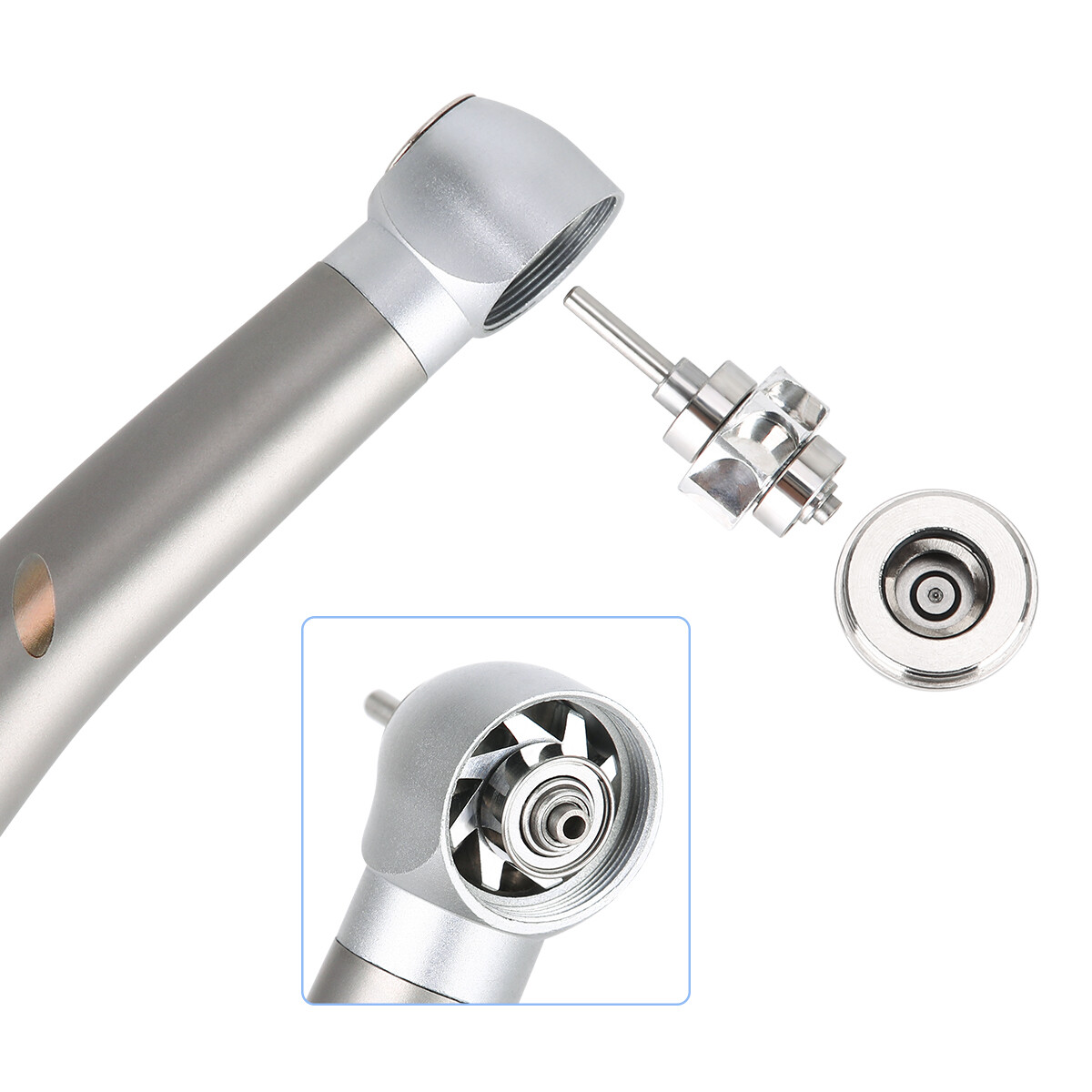 Dental E-generator Shadowless Ring LED High Speed Handpiece Ceramic Bearing 2/4H