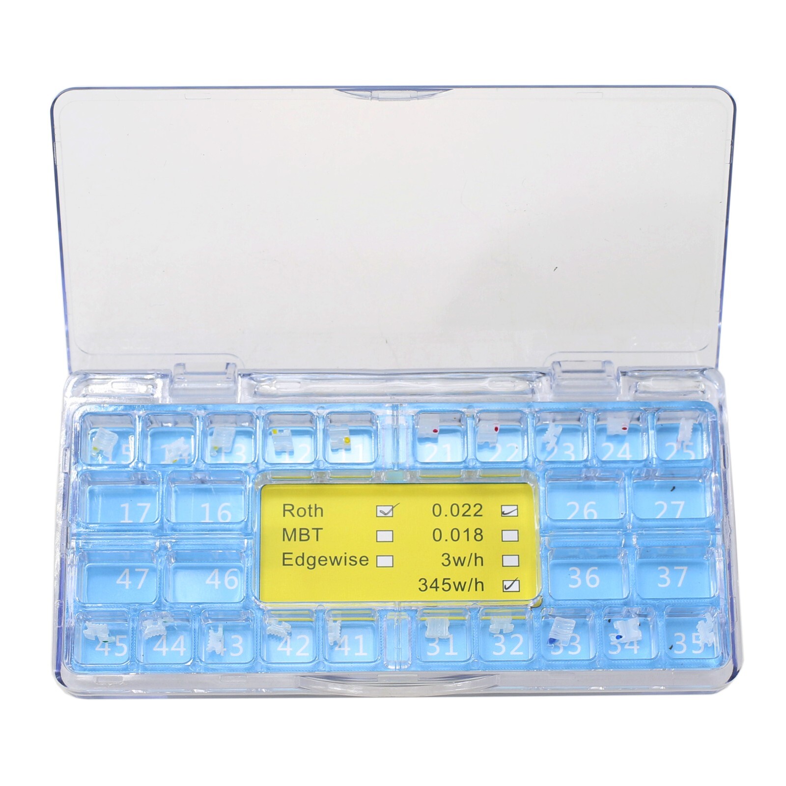 Dental Ceramic Brackets Orthodontic Self Ligating Braces Roth MBT Aesthetics