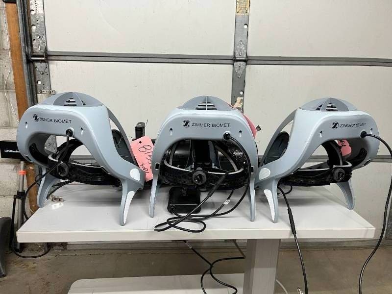 Zimmer Biomet TotalShield II Surgical Helmet System, 3 Helmets, batteries Works