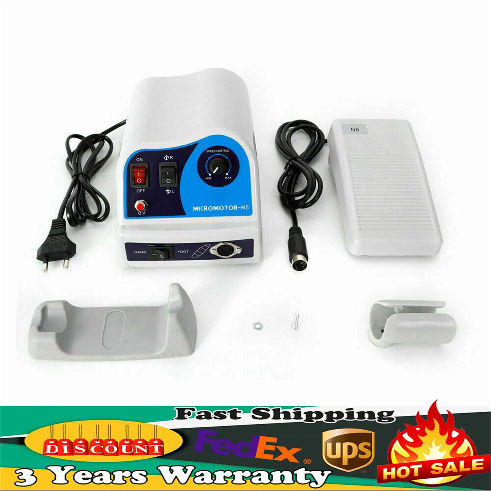 Dental Lab Polishing Handpiece 45K RPM Electric Micromotor N8 Polisher