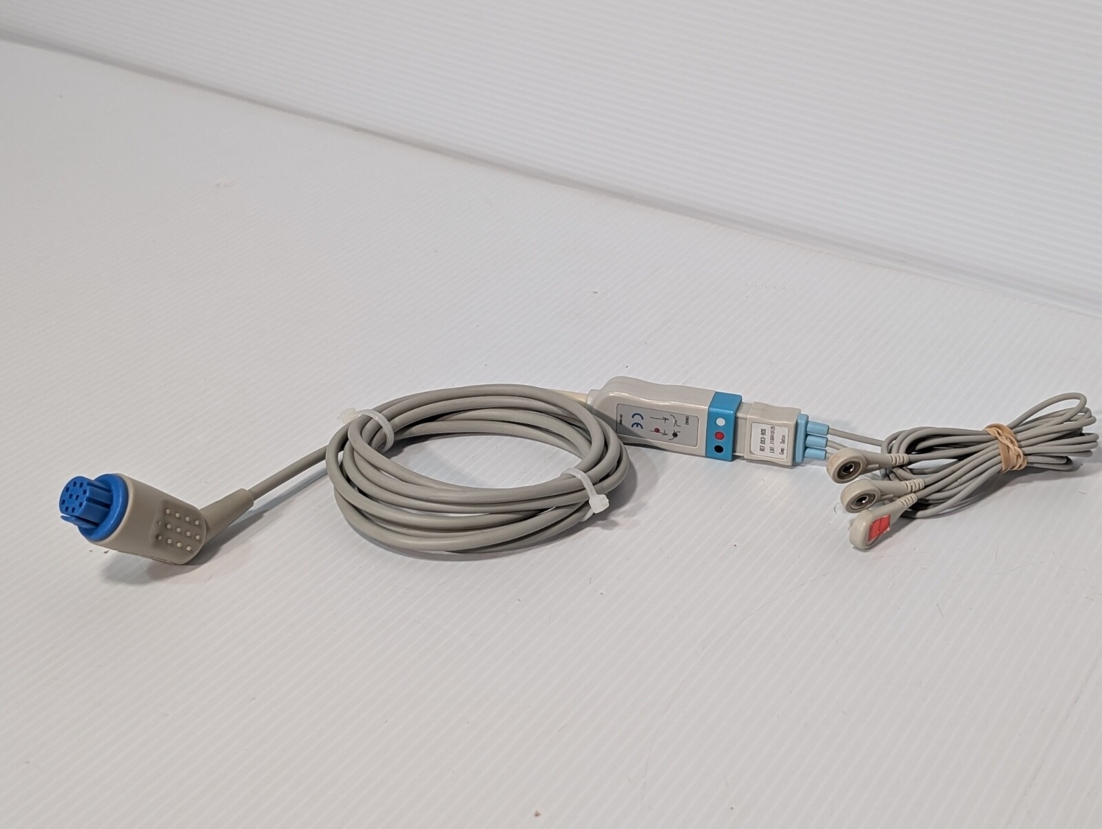 DX390S 3 Lead ECG Electrocardiogram Cable, 10 PIN End, Datex Compatible