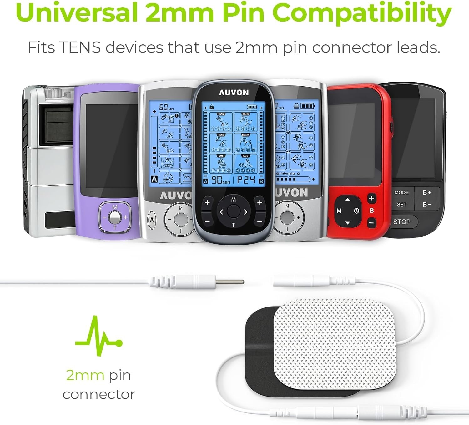 TENS Unit Replacement Pads Combination Set, 20 Packs Multiple Sizes Electrode…