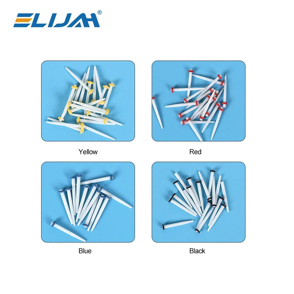 Dental Fiber Post Kit Screw/Straight Post Quartz Glass Thread Pile 200Pcs/Box US
