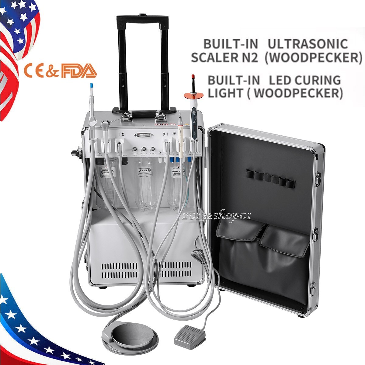 FDA Portable Dental Delivery Unit System Air Compressor Scaler