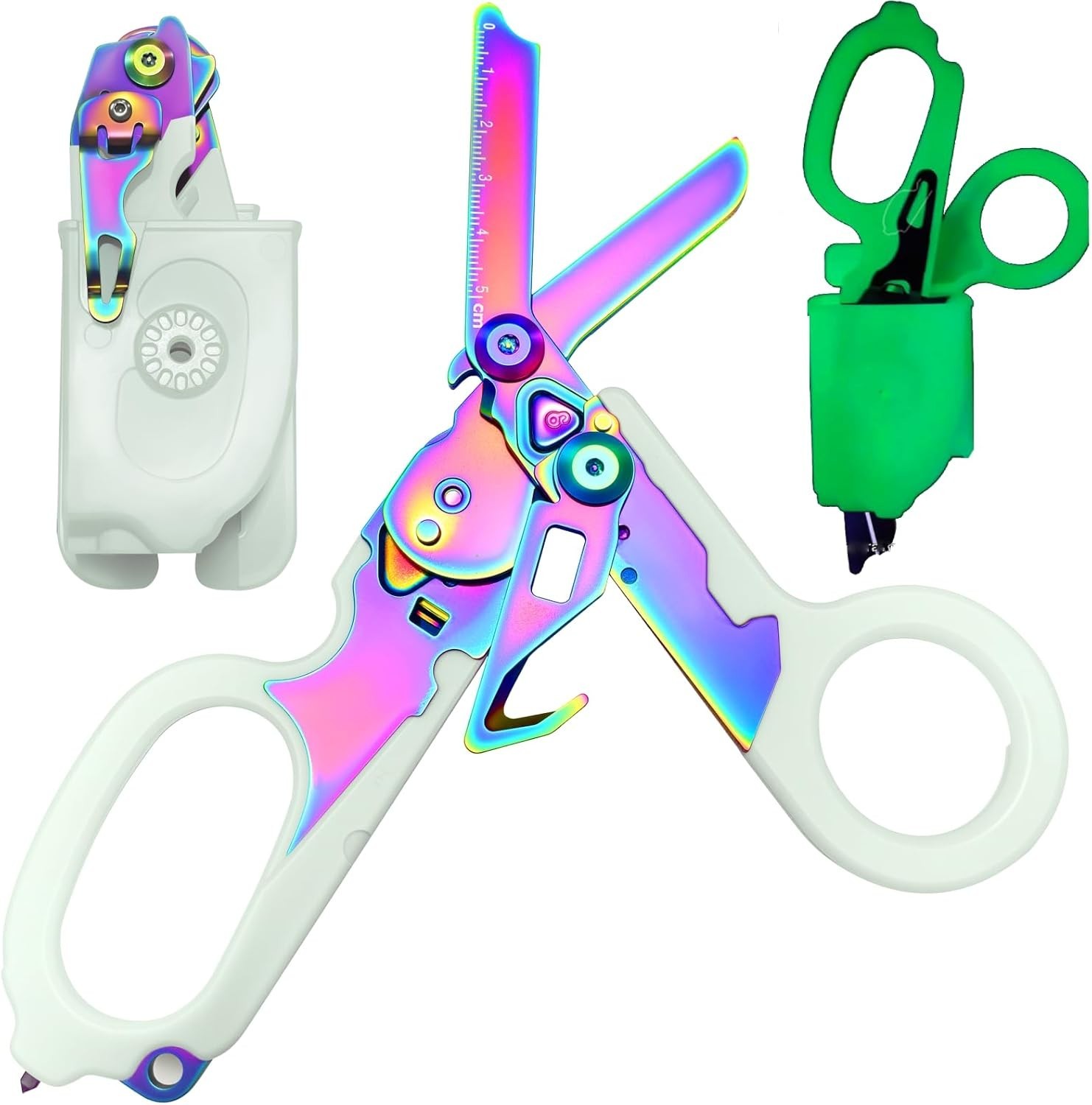 6 in 1 Multi-function Trauma Shears with Strap Cutter and Glass Breaker, with…