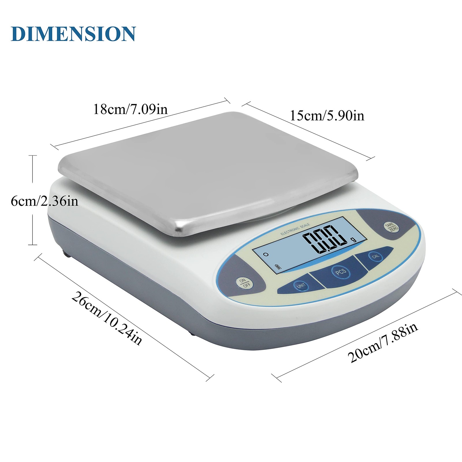 Lab Scale 5000gx0.01g High Precision Electronic Analytical Balance 0.01g Accu…