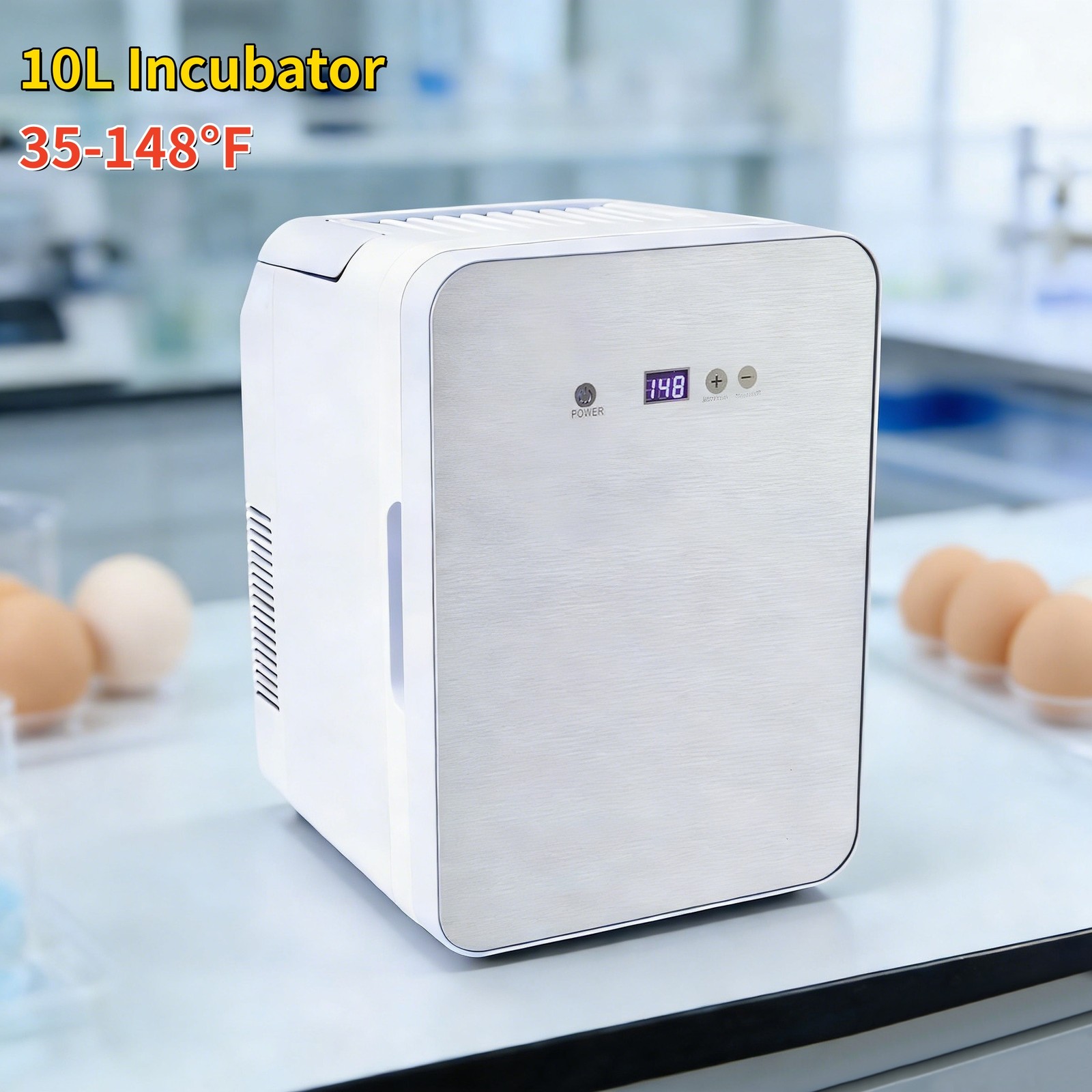 New 10L Lab Incubator 35-148℉ Bacteria Incubator Thermostatic Cabinet Incubator