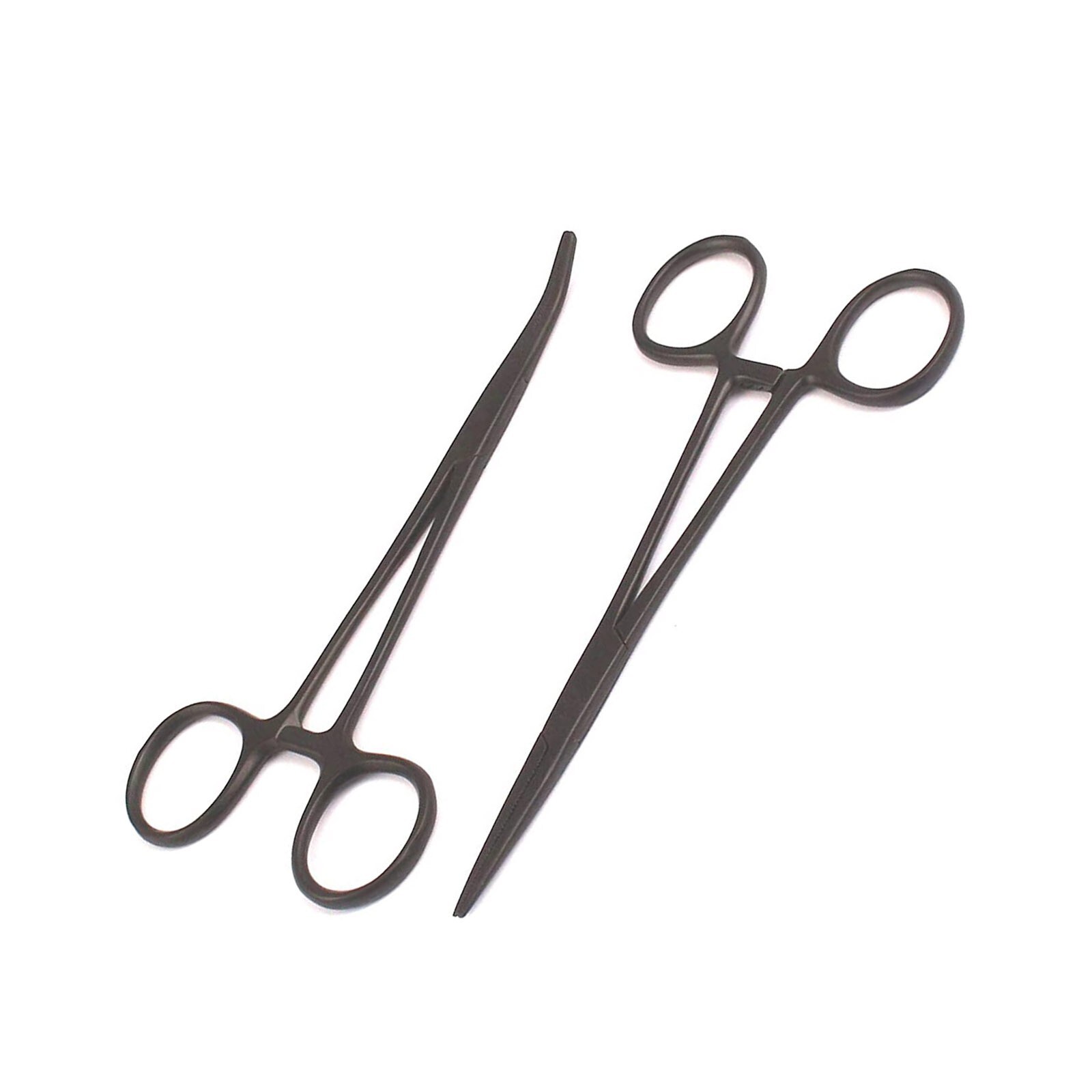 AA Pro: (Pack of 2) Mosquito Forceps 5″ Straight & Curved Black Coated