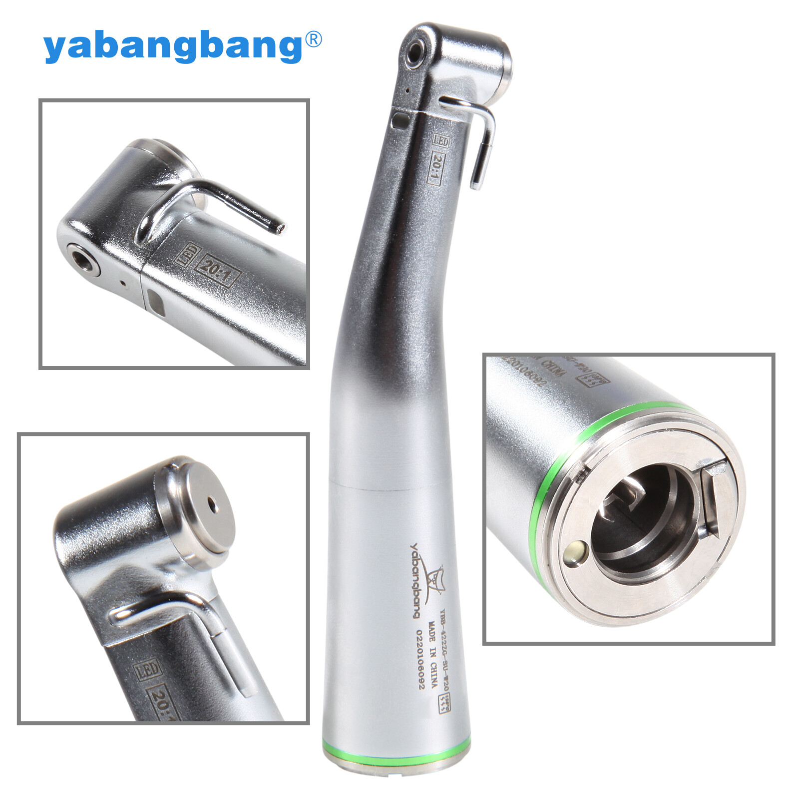 NSK Style Dent LED 20:1 Reduction Implant Surgical Contra Angle Handpiece Push