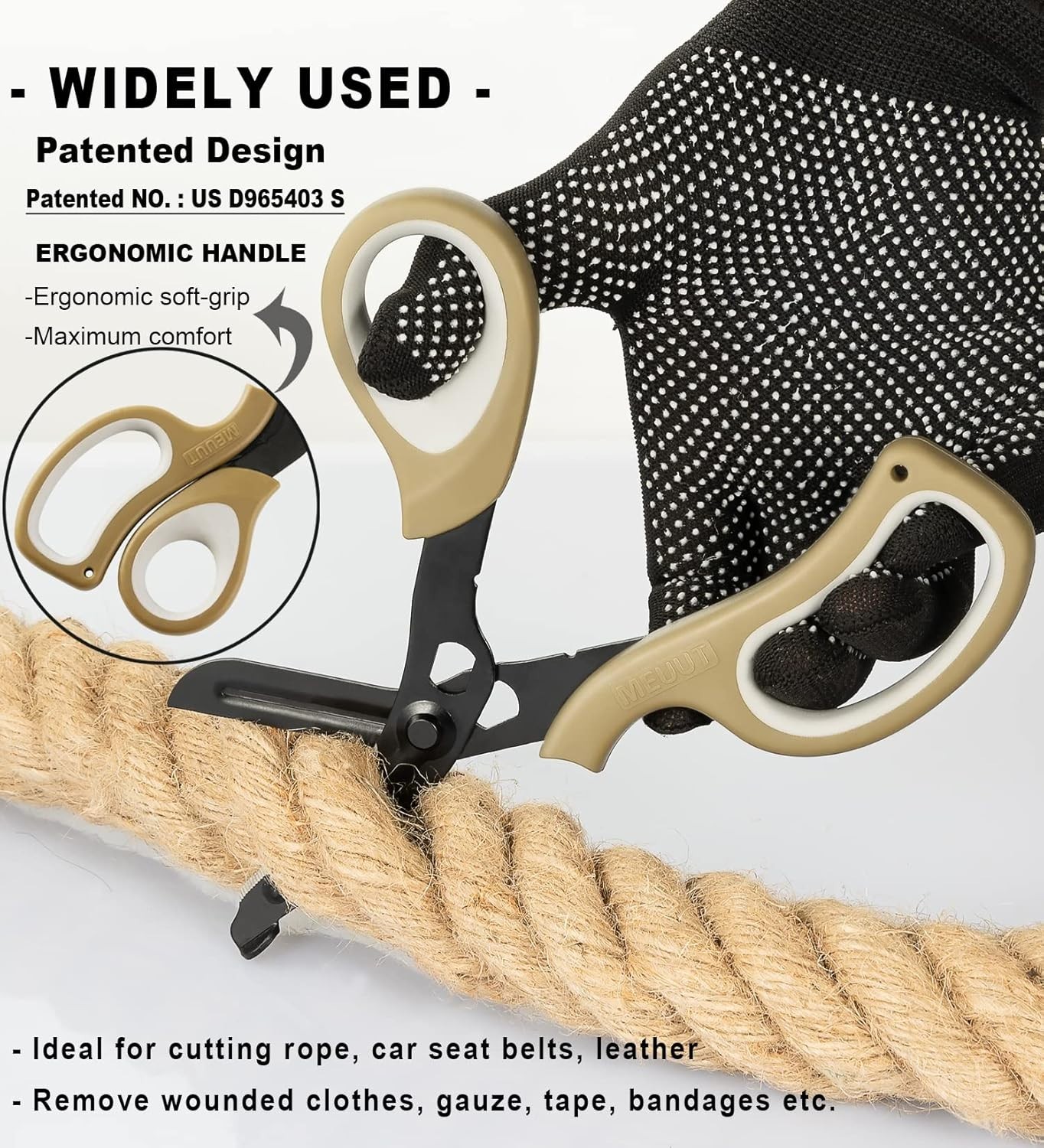 Professional 8″ Trauma Shears – 2 Pcs Heavy-Duty Medical Scissors for All Uses