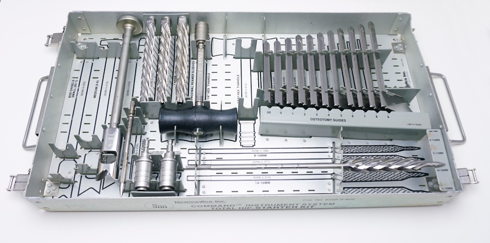 Howmedica #6266-9-900 Command Instrument System Total Hip Starter Kit Tray Case