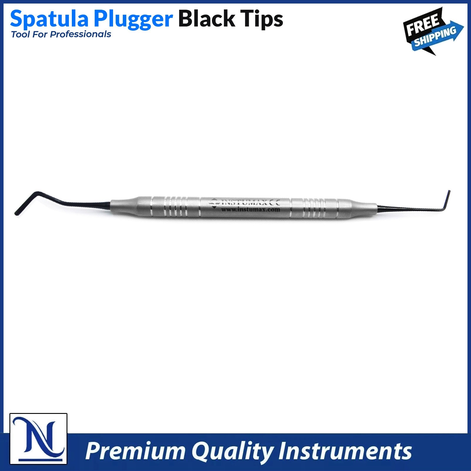 X10 Dental Composite Filling Instruments Spatula & Plugger Black Color Tips