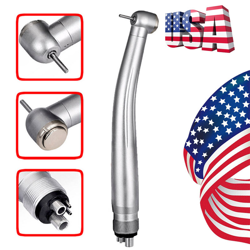 Dental Single Water Spary High Fast Speed Handpiece Push Button 4-Hole