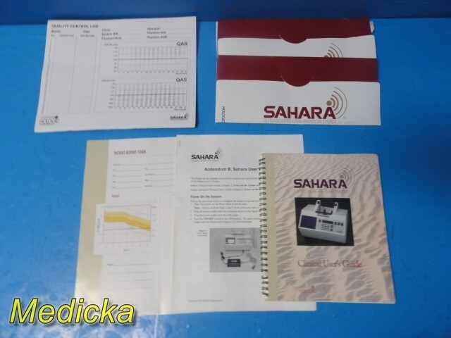Hologic Sahara Clinical Bone Sonometer System W/ PSU, Phantom, Manual etc ~37502