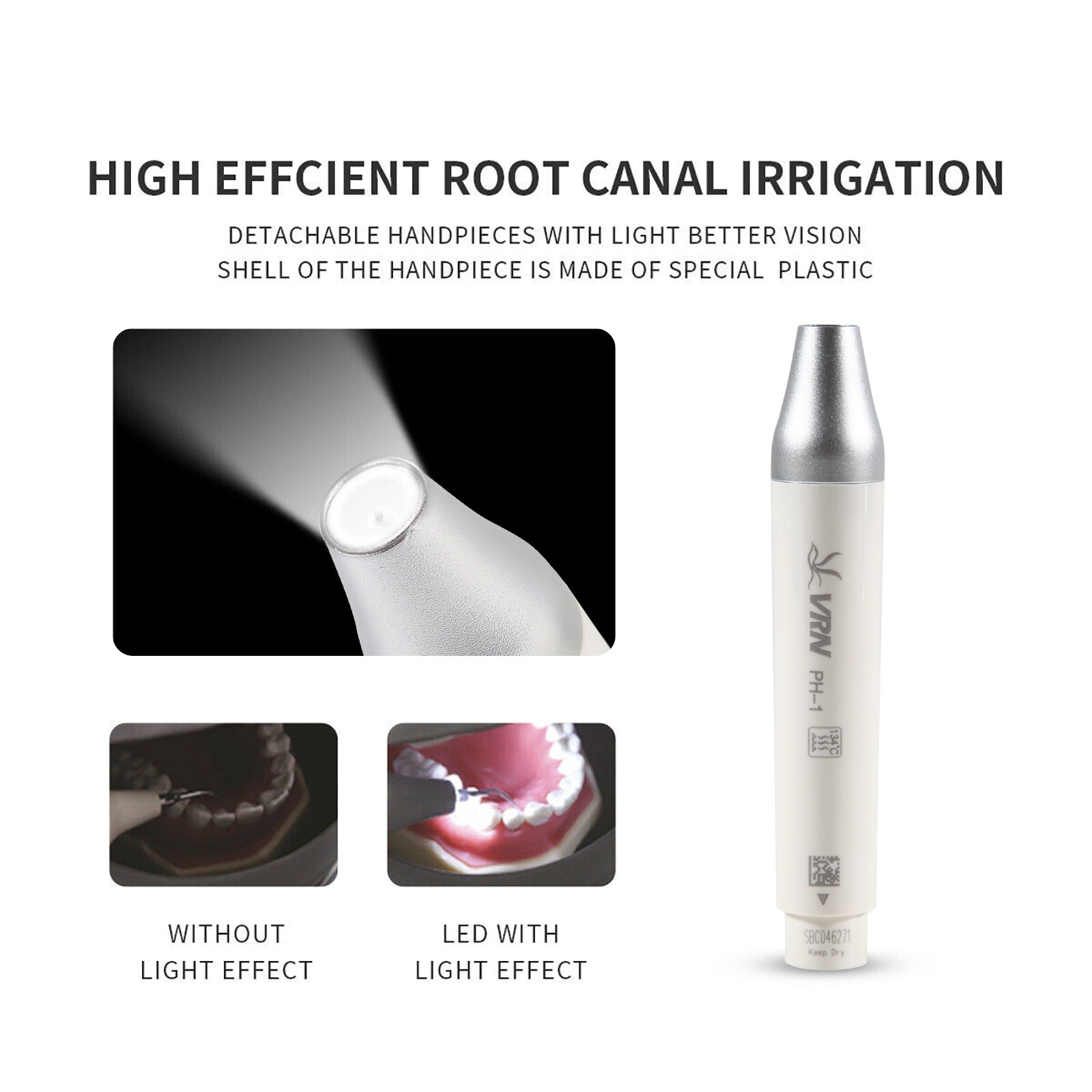 Dental LED Light Ultrasonic Piezo Scaler Handpiece PH-1 Fit for EMS Woodpecker
