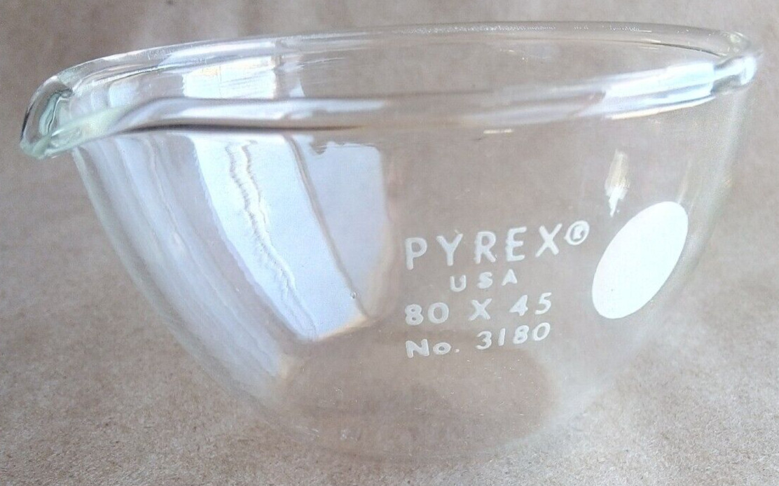 Corning PYREX #3180-80, 80 x 45mm, 140mL, Flat Bottom Evaporating Dishes