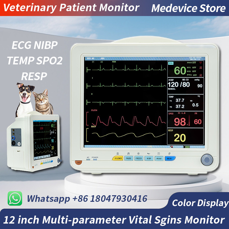 VET 12-inch color screen multi-parameter patient monitor Vital Signs Monitor