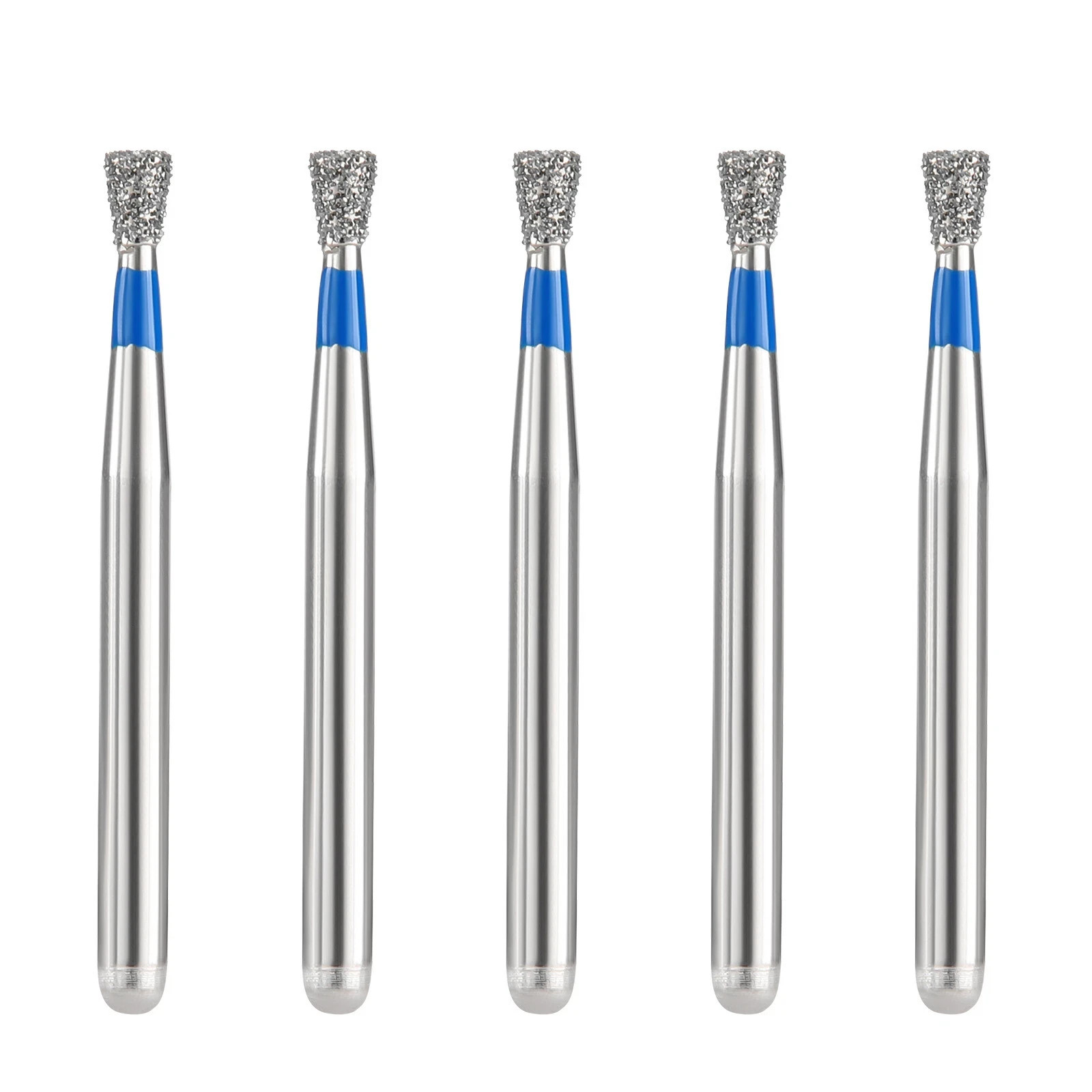 10Pc Dental FG Diamond Burs for High Speed Handpiece Friction Grip Inverted Cone