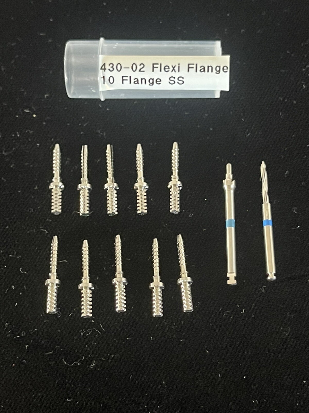 Essential Dental systems 430-02 10 flange stainless steel #02 10Pk