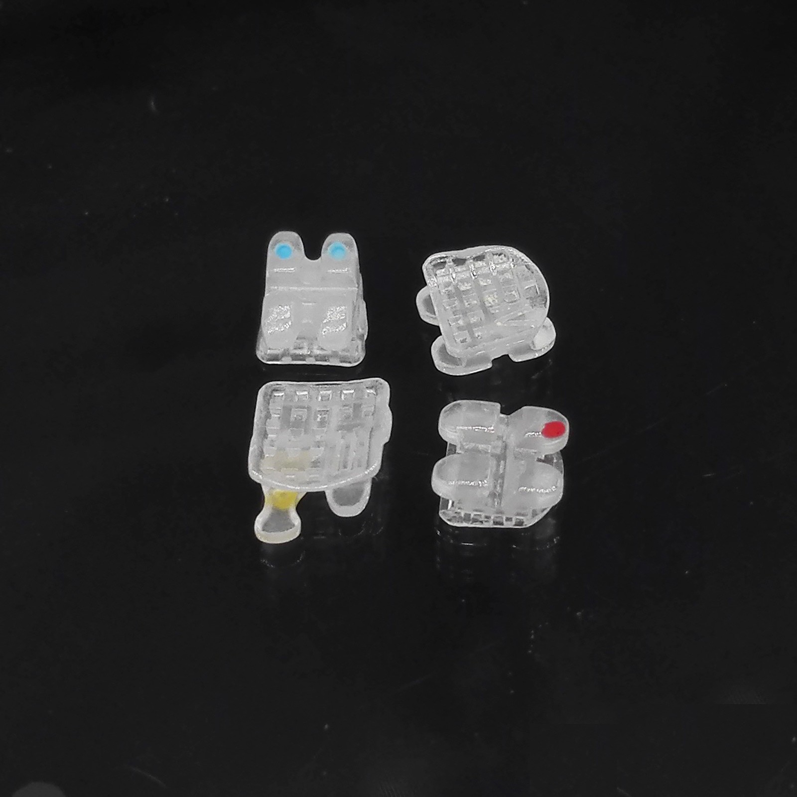 ORMAER Dental orthodontic ceramic bracket brace mini Roth/MBT 022 345 hook 20pcs