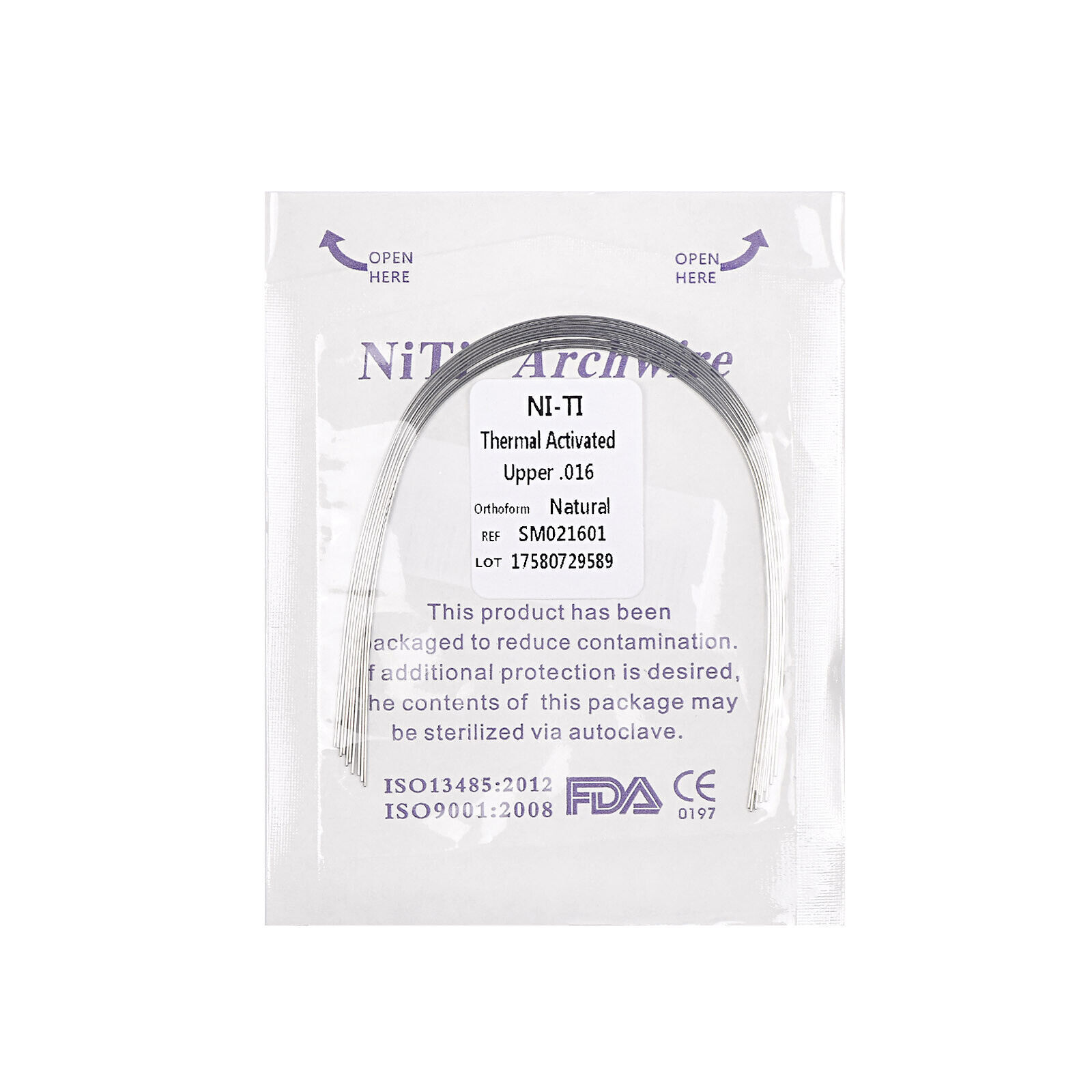 10 Pcs Dental Orthodonti Heat Thermal Activated Niti Rectangular Round Arch Wire