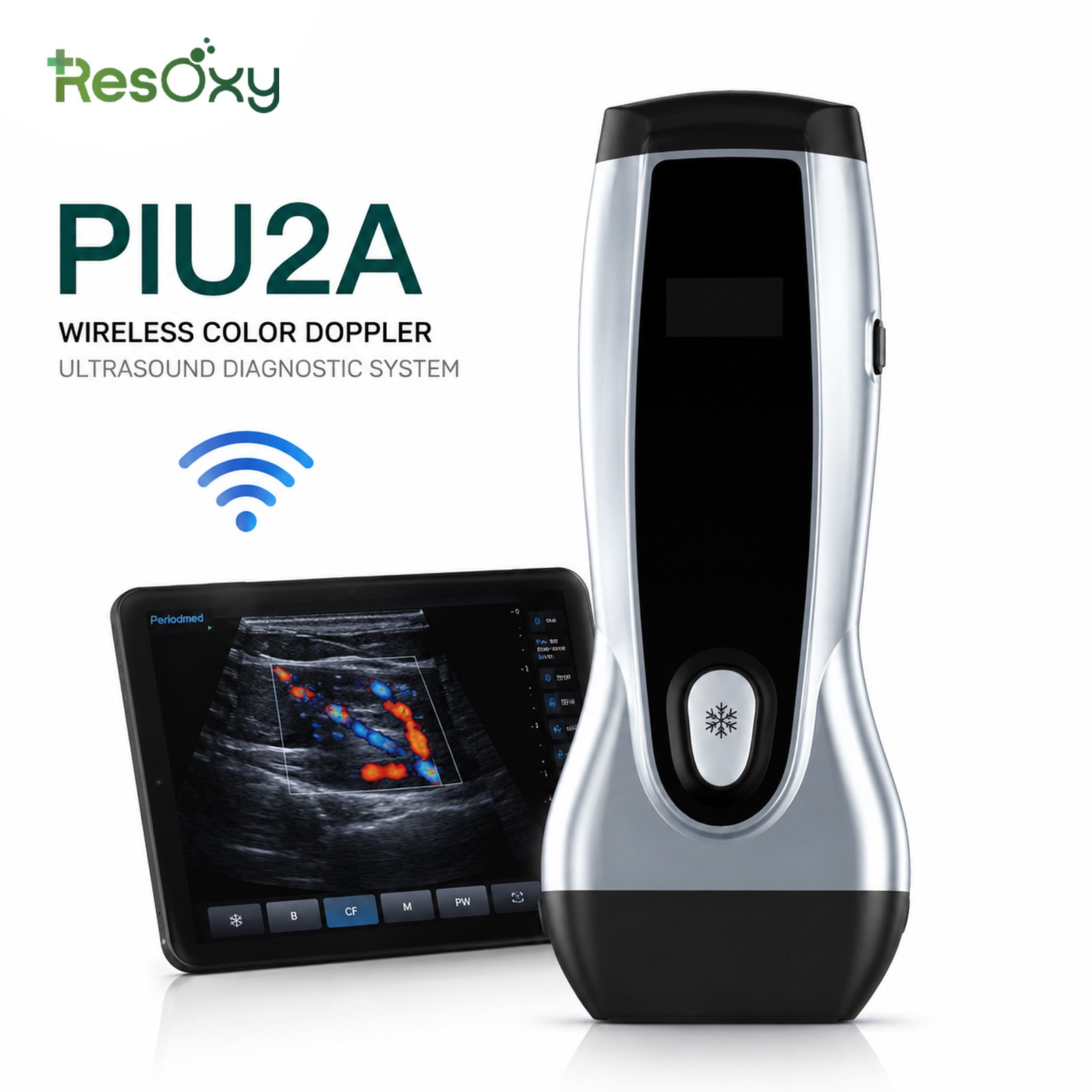 Wireless Ultrasound Scanner L40 Linear Probe 96 Elements 32CH WiFi Portable