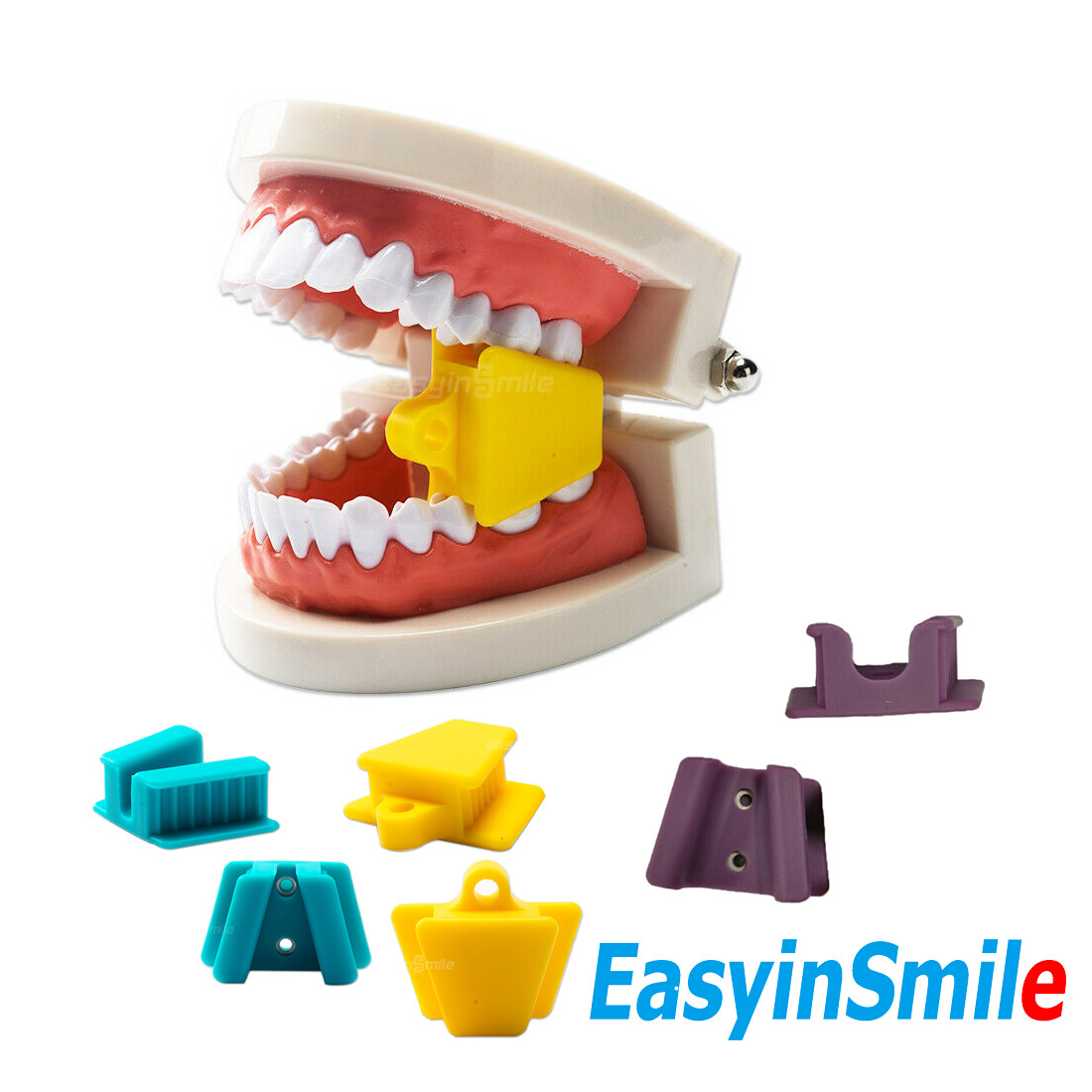 2pcs Dental Bite Block Mouth Opener Easyinsmile Mouth Props Silicone Adult/Child