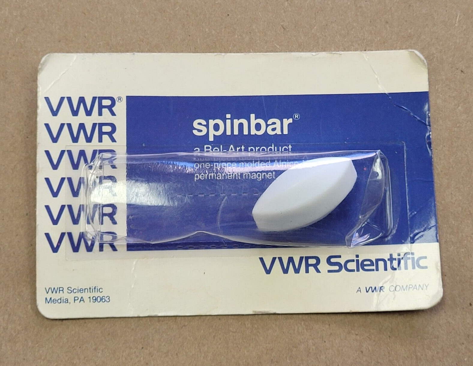 VWR 58949-200 SPINBAR EGG-SHAPED MAGNETIC STIRRING BAR 5/8″X1-1/4″