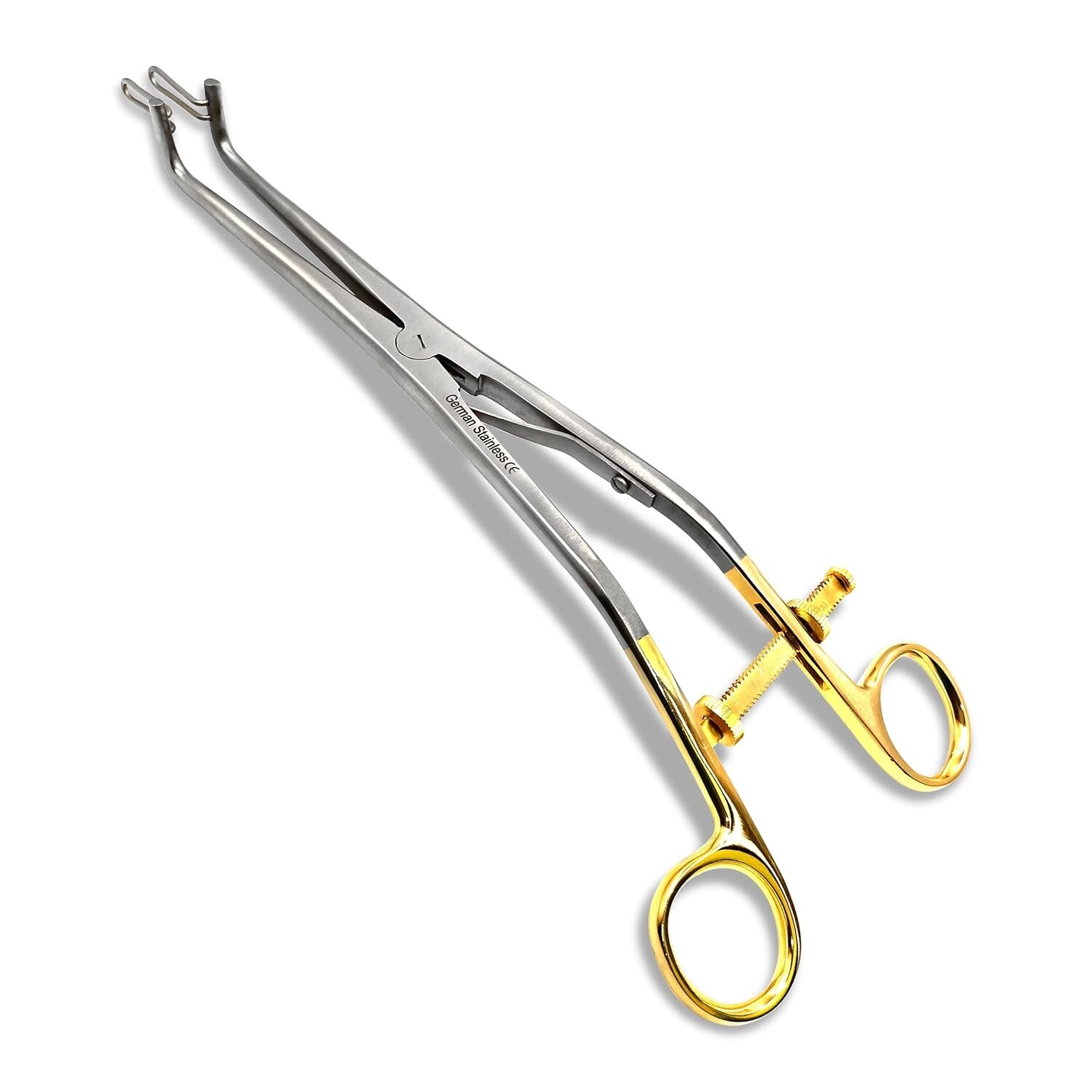 Kogan Endocervical Speculum 9.5″ W/Gauge & Set Screw Offset Handle jaws 7X25 mm