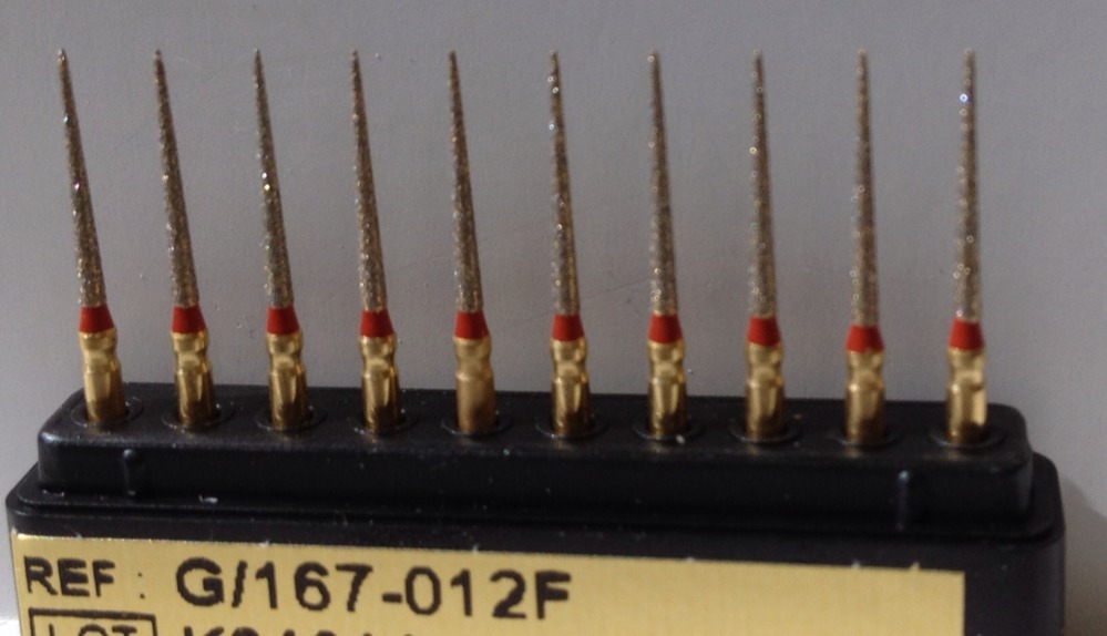 Dental Diamond Burr Fine ( 20 ) interproximal Shape (859) # G/167-012F