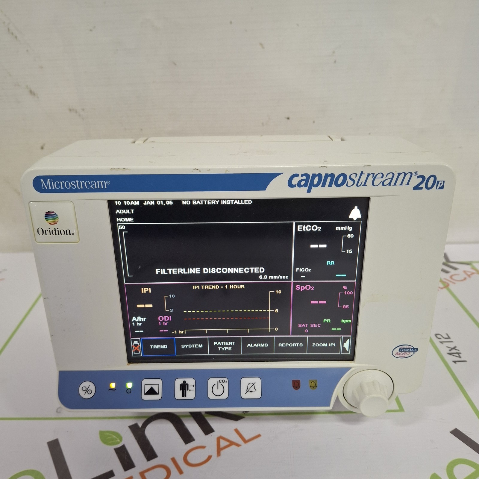 Oridion Capnostream 20P Capnography Monitor