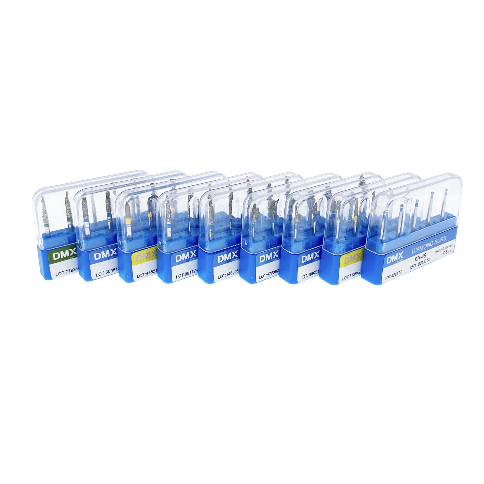 5Pcs DMXDENT Dental Diamond Burs Kit for High Speed Handpiece Medium FG 1.6MM
