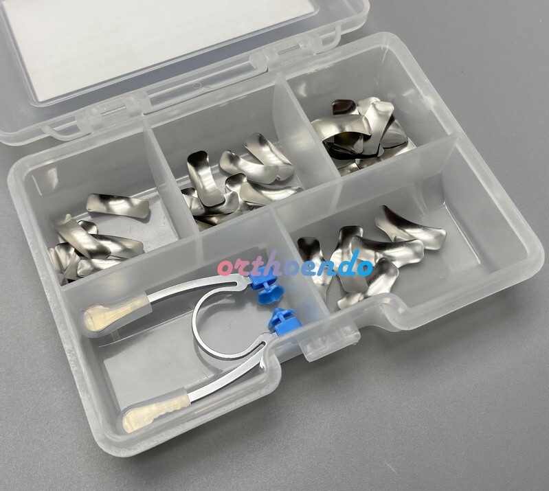 Dental Sectional Contoured Matrice Matrix Bands System Refill + Clip Ring G2 Kit