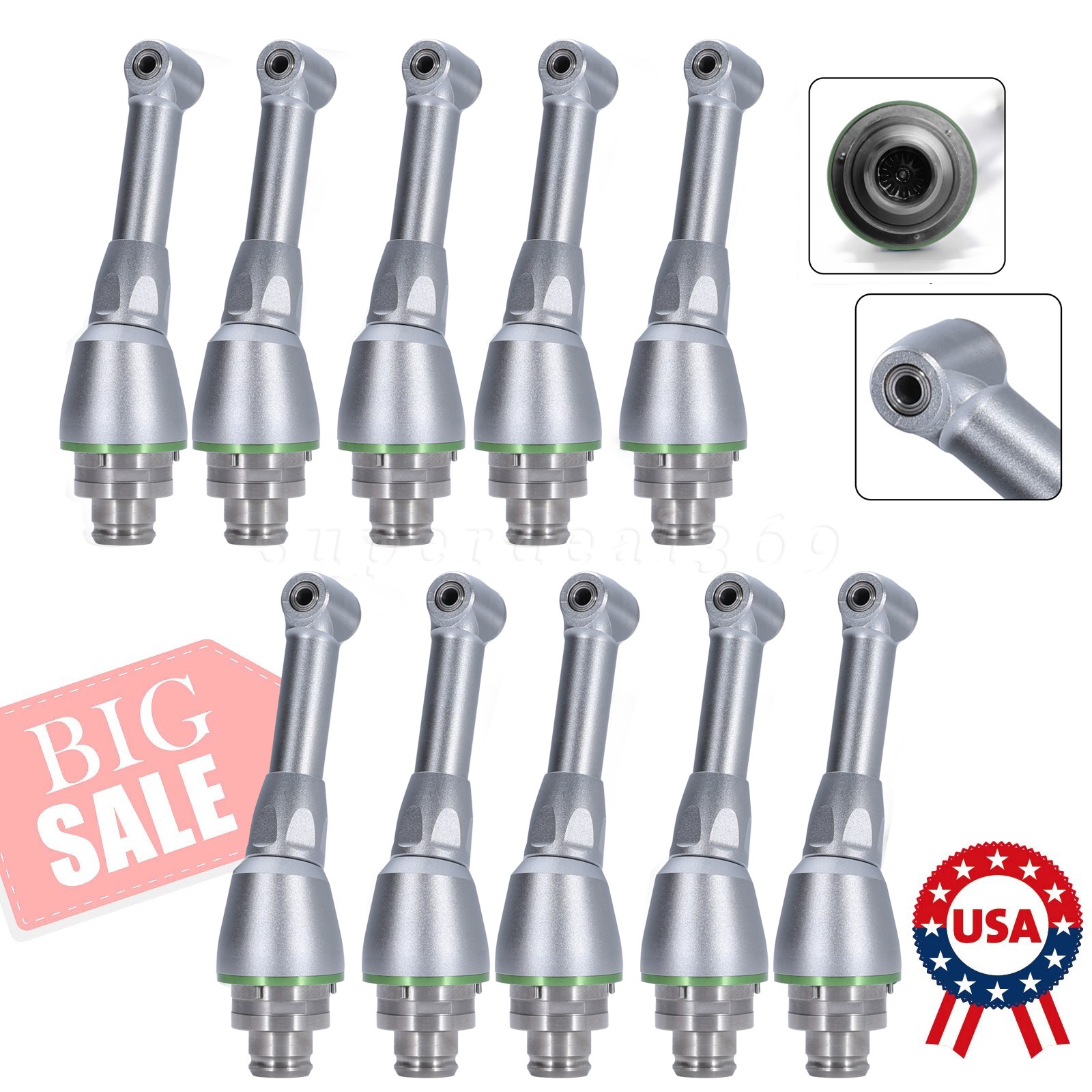 Dental 16:1 Reduction Push Contra Angle Head fit Endo Motor Endodontic Handpiece