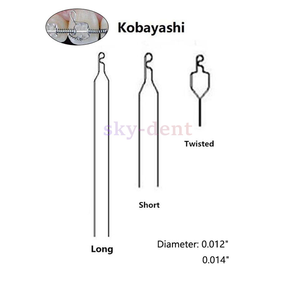 Dental Ortho Preformed/Kobayashi Stainless Steel Ligature Wire Long Short Twists