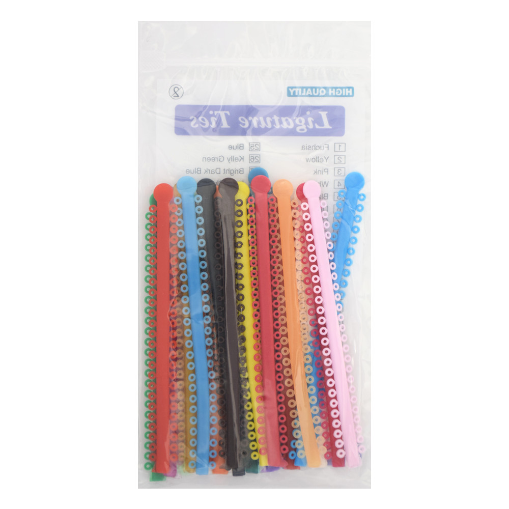 1000 Pcs Dental Orthodontic Ligature Ties Braces Elastics Rubber Bands O-rings